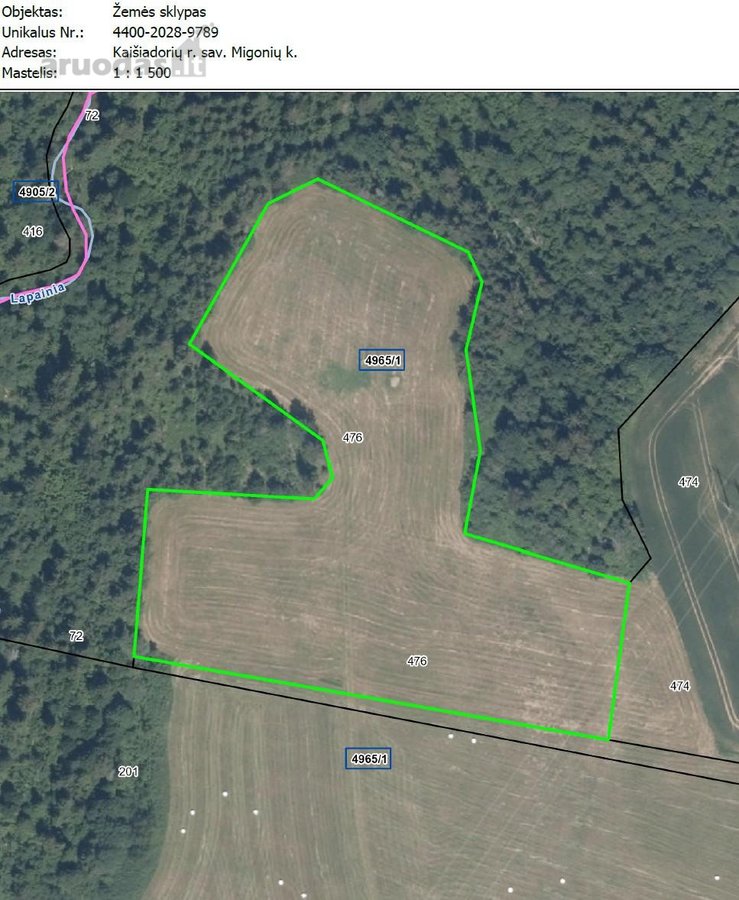 Parduodama žemė Kaišiadorių rajone. Netoli
