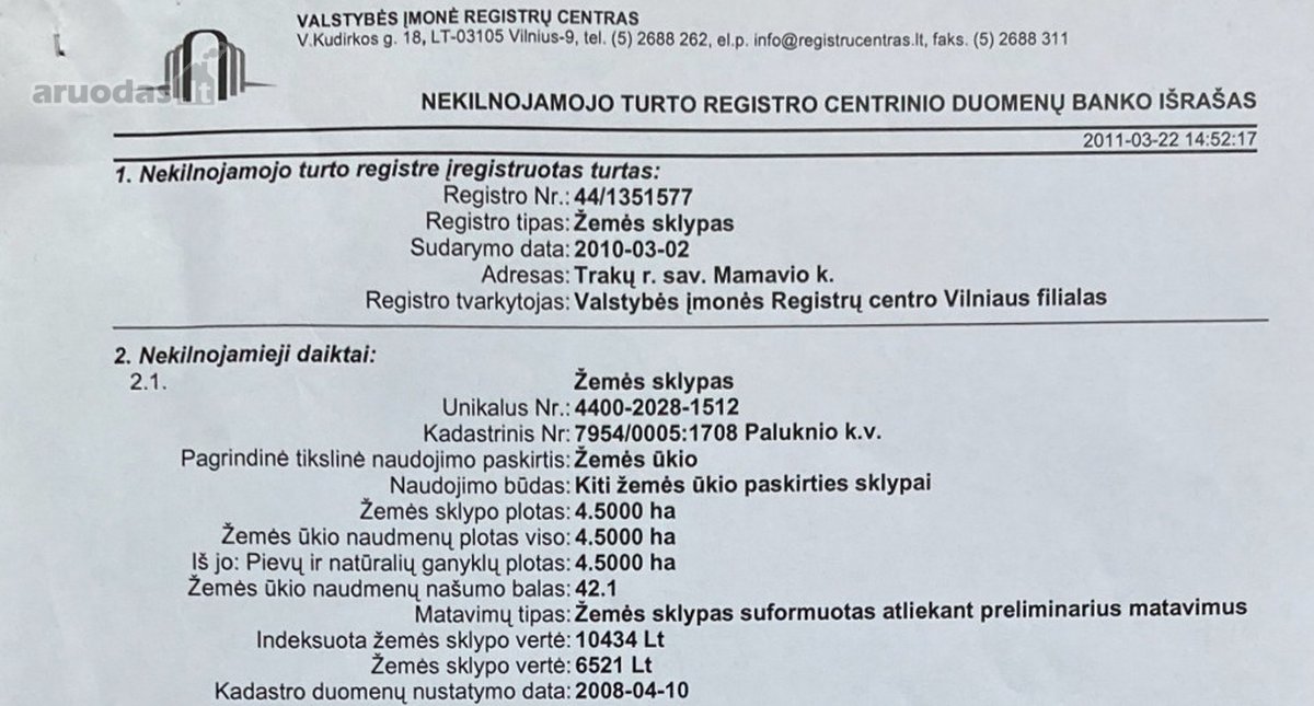 Parduodamas žemės ūkio paskirties sklypas - nuotraukos Nr. 2