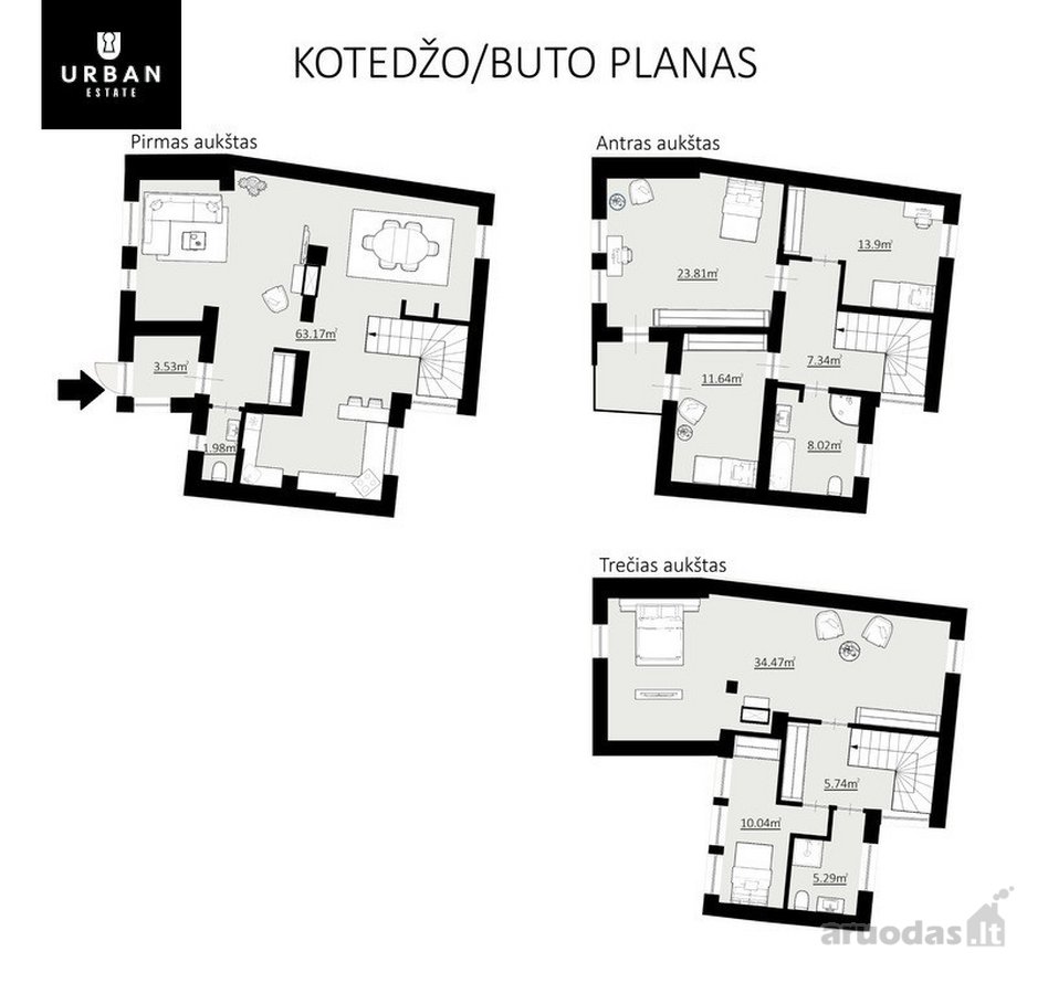 Erdvus Kotedžas/butas Jūsų Komfortiškam - nuotraukos Nr. 14