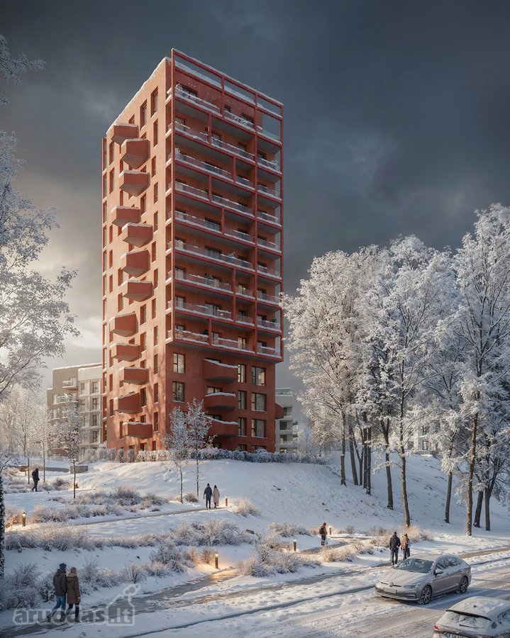 Parduodamas 3 kambarių, 64,94 m² butas su