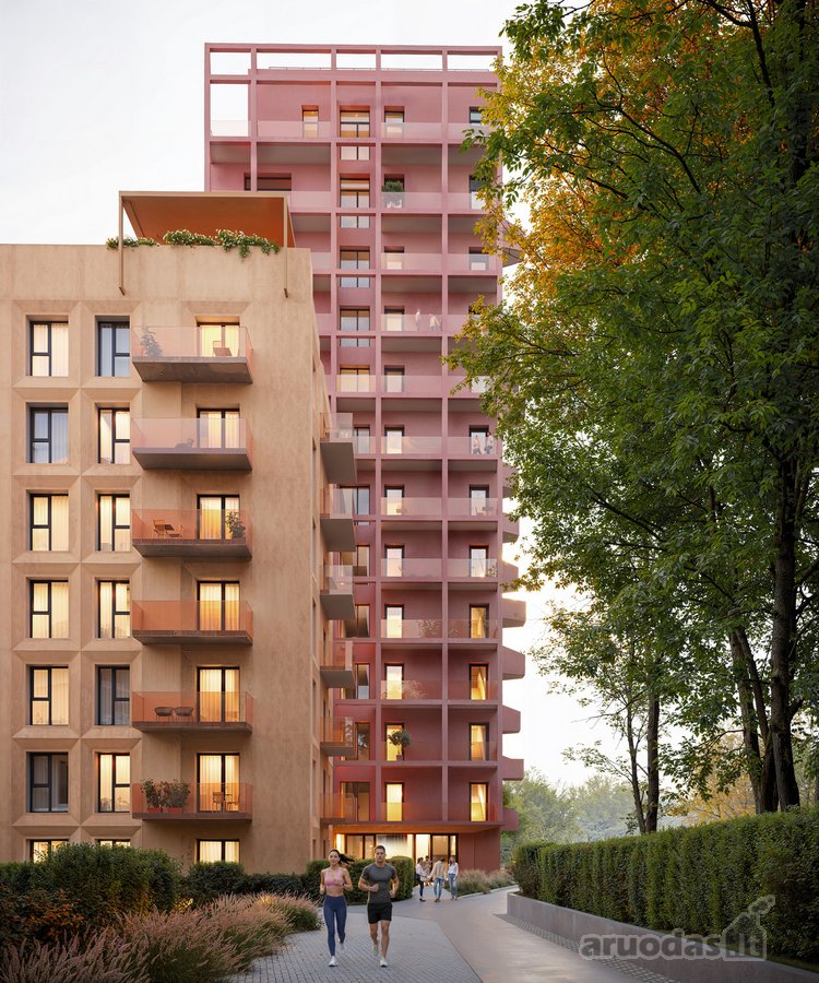 Parduodamas 2 kambarių, 41,69 m² butas net su
