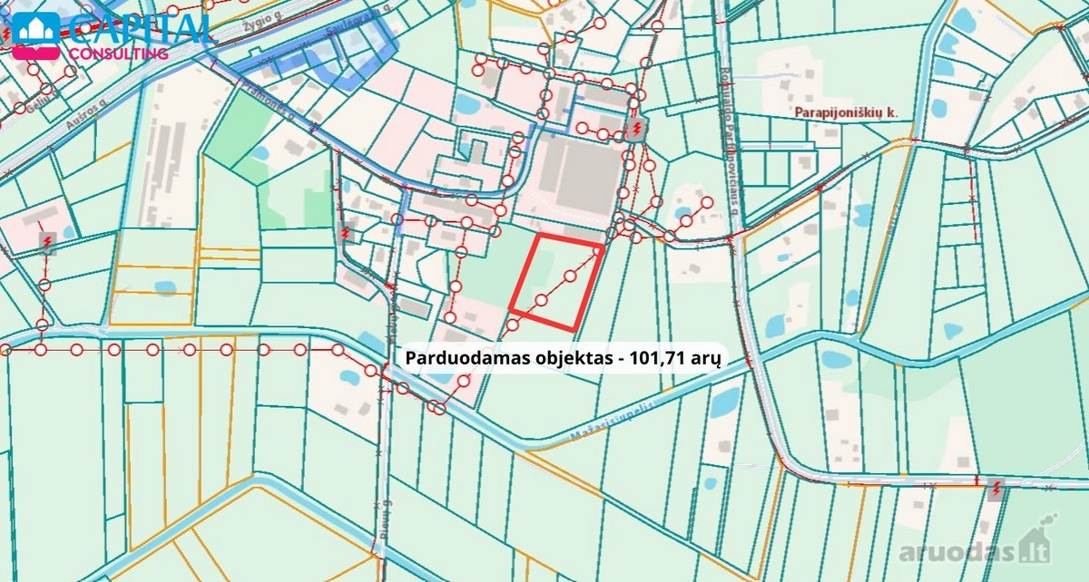 Parduodamas perspektyvus 102 arų komercinės - nuotraukos Nr. 12