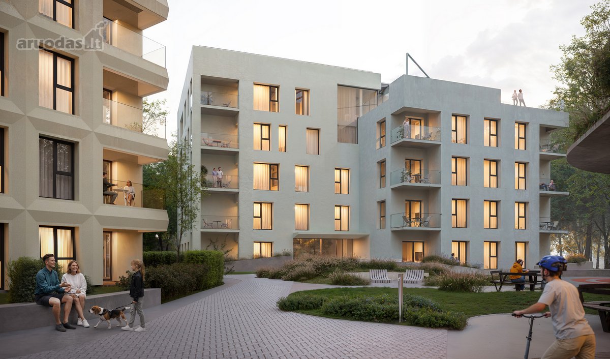 Parduodamas 3 kambarių, 56,54 m² butas su 7,3