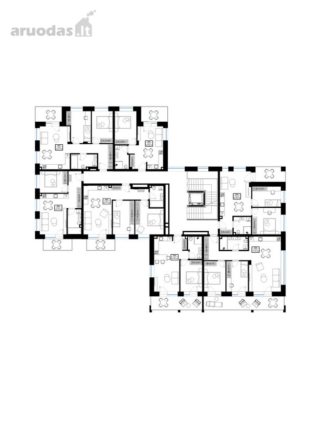 Parduodamas 3 kambarių, 56,54 m² butas su 7,3 - nuotraukos Nr. 10