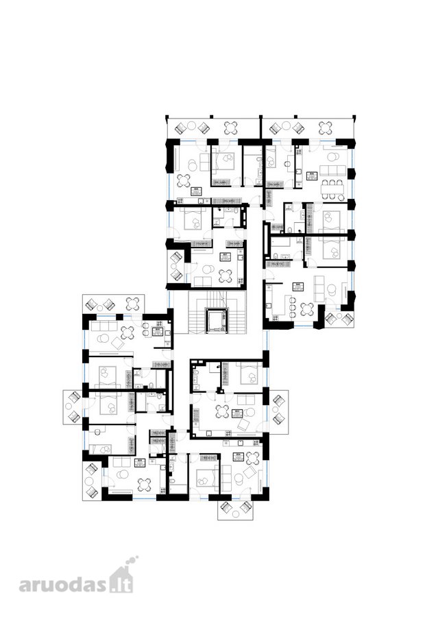 Parduodamas 2 kambarių, 46,79 m² butas su 9 - nuotraukos Nr. 8