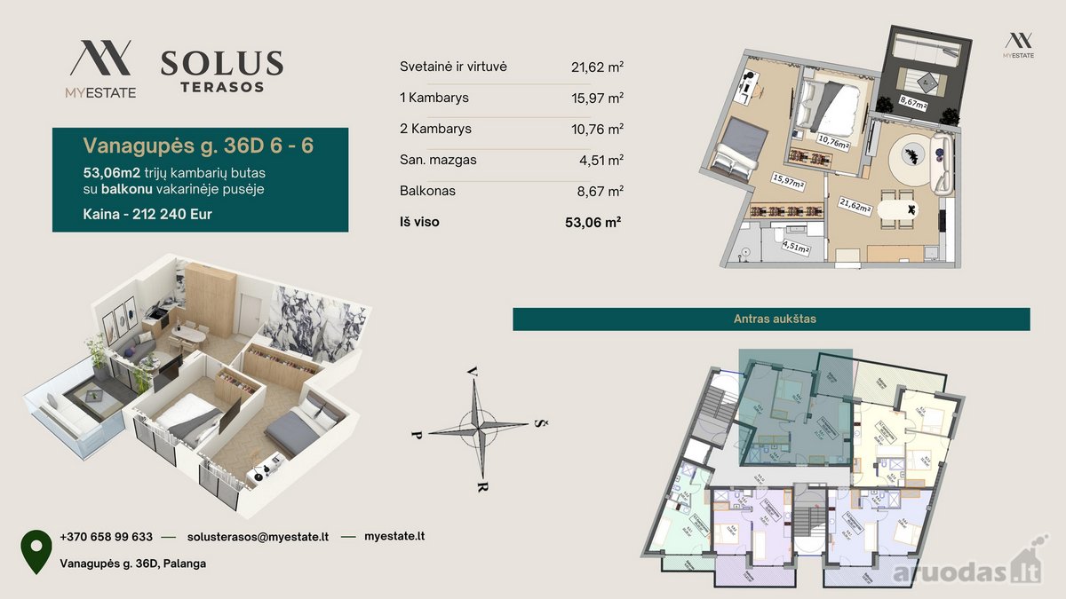 Parduodami išskirtiniai apartamentai - nuotraukos Nr. 43