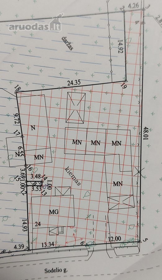Namo bendras plotas – 66,03 kv. m. - nuotraukos Nr. 11
