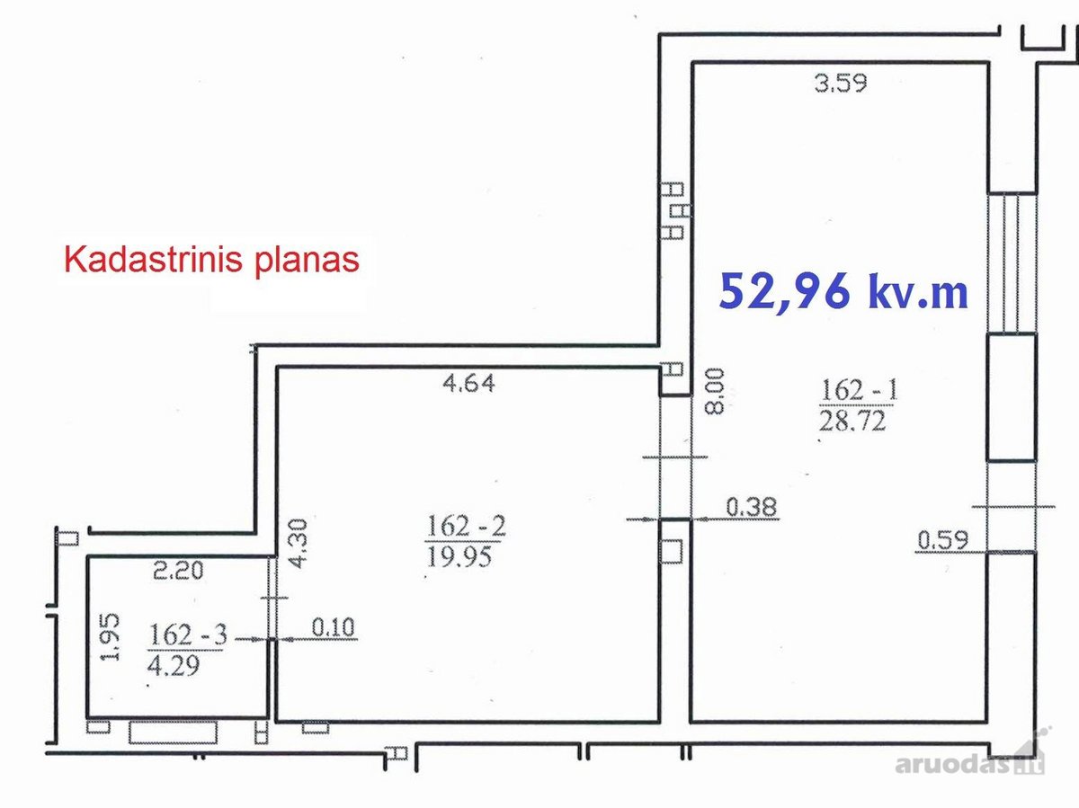 Nuomojamos patalpos pirmame aukšte, atskiras - nuotraukos Nr. 2
