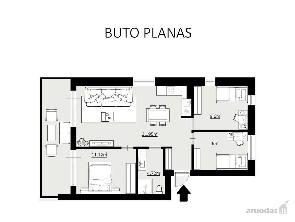 Parduodami naujos statybos butai Pilaitės rajone. - nuotraukos Nr. 6