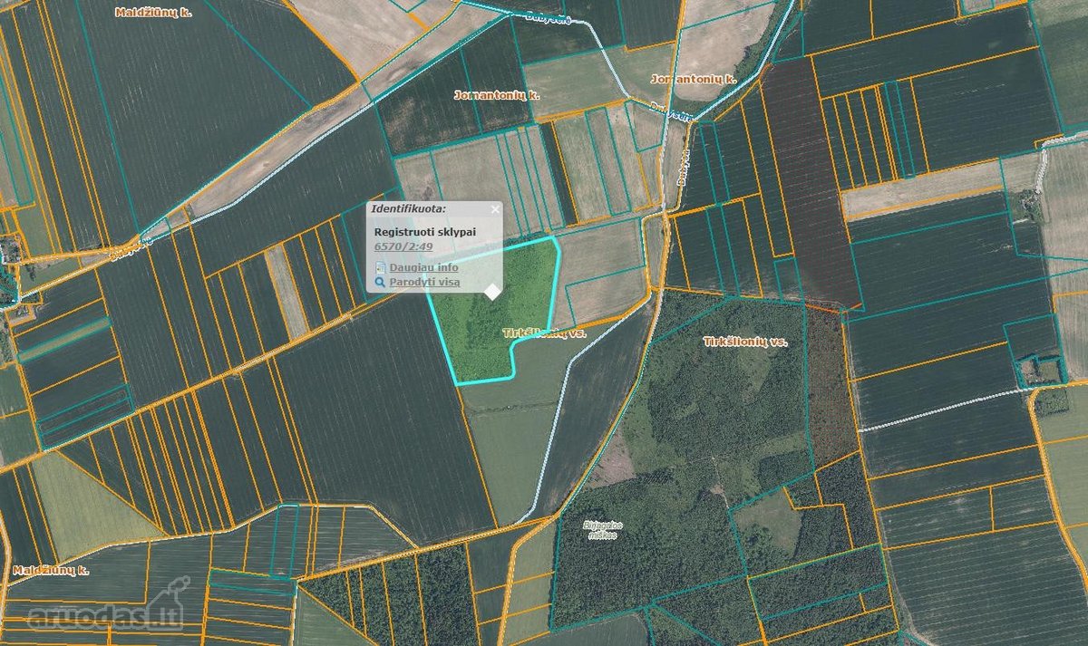 Parduodamas miško ūkio paskirties 13,40 ha