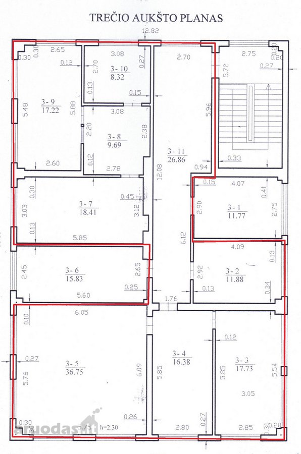 Išnuomojamos nuo 12 m² iki 315 m² tvarkingos - nuotraukos Nr. 18
