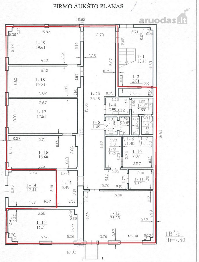Išnuomojamos nuo 12 m² iki 315 m² tvarkingos - nuotraukos Nr. 4
