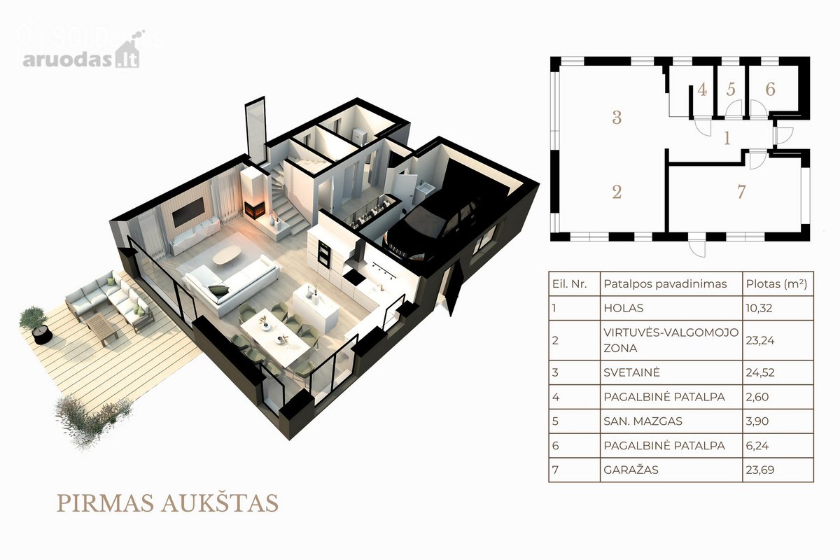 Parduodamas Statomas 2 aukštų Namas Austėjos - nuotraukos Nr. 5