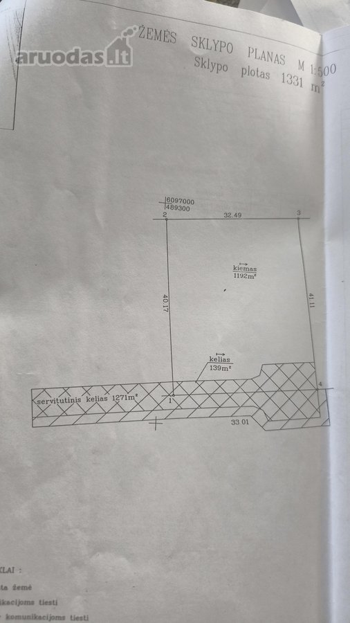 Namų valdos sklypas 17 namų projekte. Sklypo