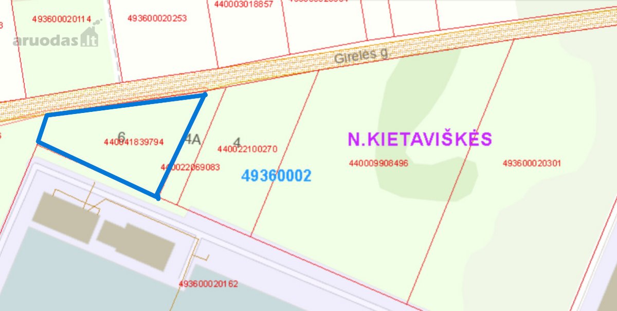 Parduodamas perspektyvus žemės sklypas