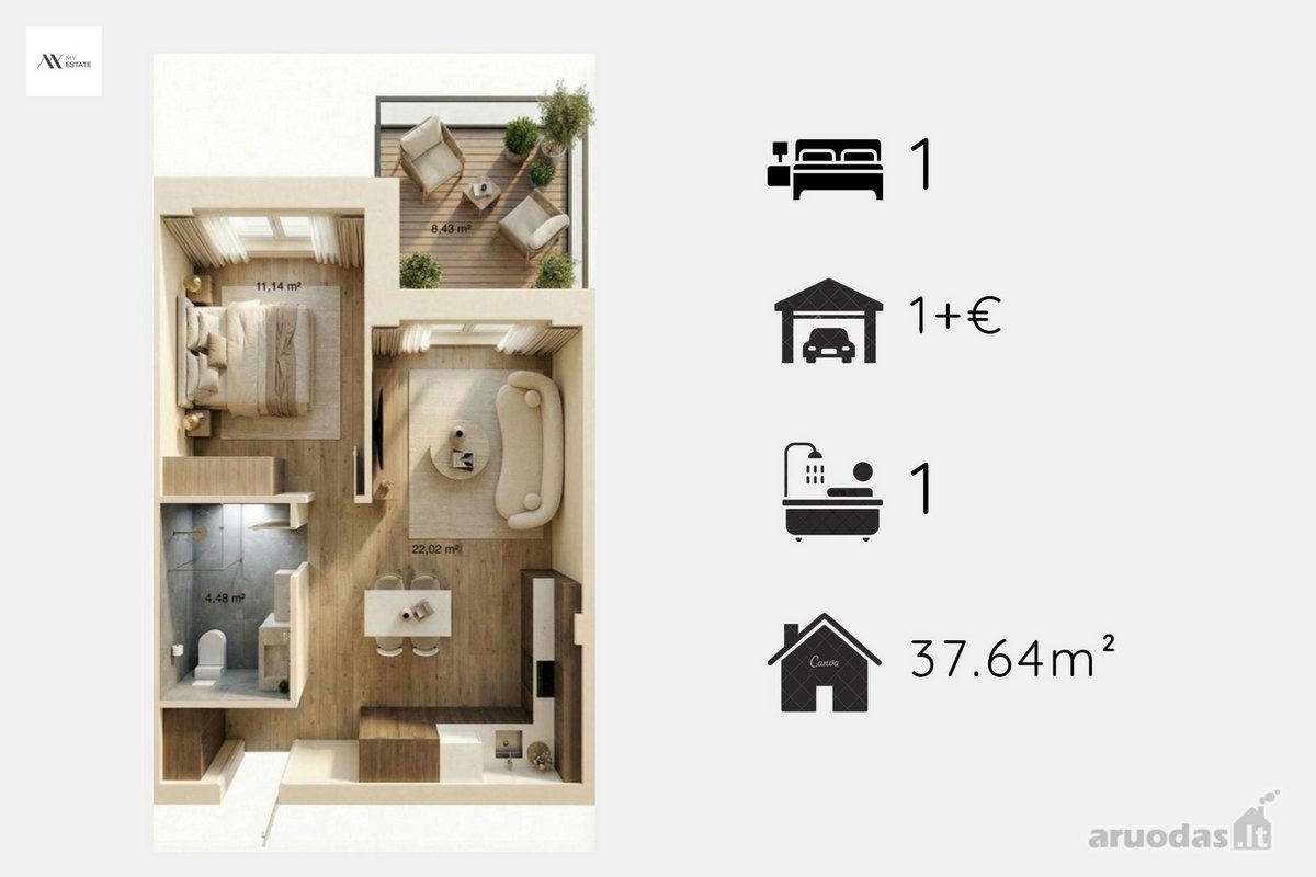 Parduodami išskirtiniai apartamentai - nuotraukos Nr. 32
