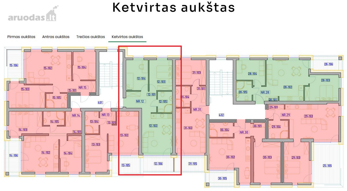 Parduodamas naujos statybos 3 kambarių, A++ - nuotraukos Nr. 13