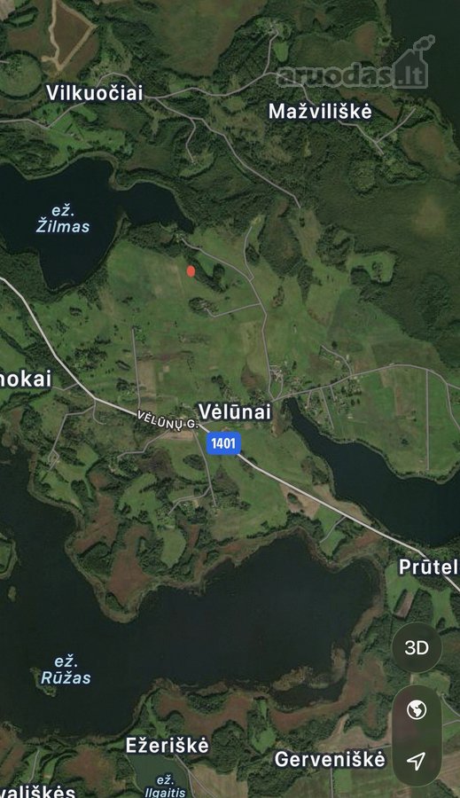 10,84 ha sklypas – pievos , miškas ir ariama žemė.