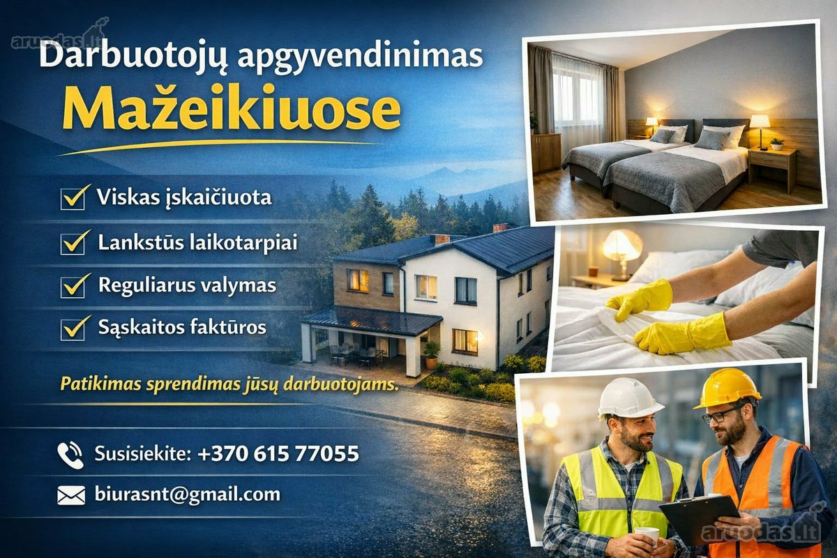 Darbuotojų apgyvendinimas Mažeikiuose - nuotraukos Nr. 2