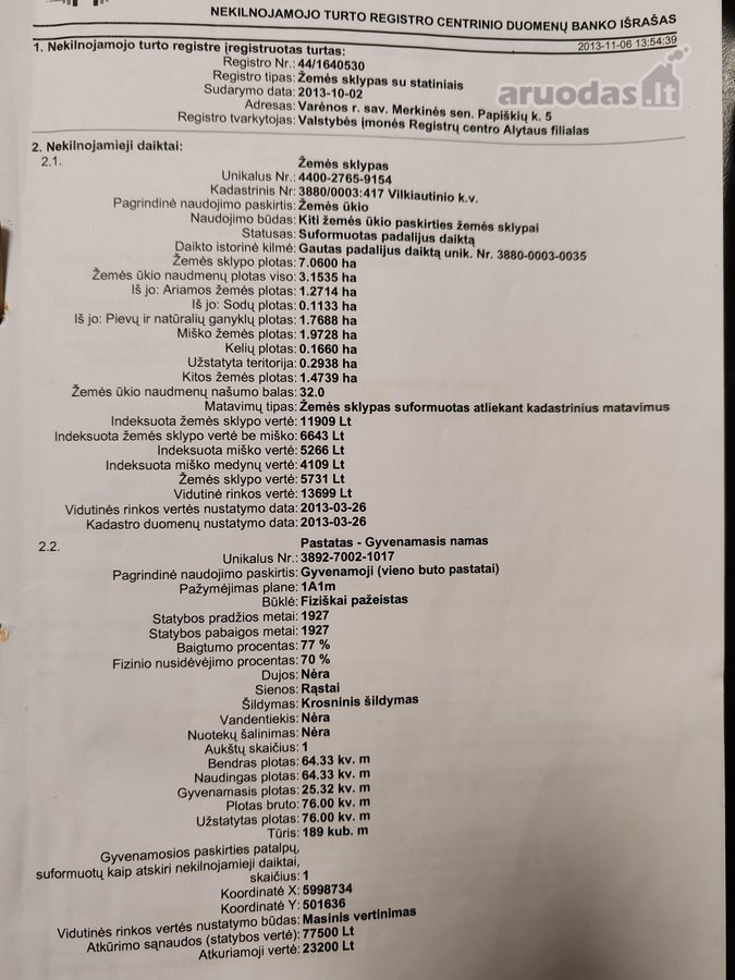 Merkinės sen. Papiškių k.du sklypai vienas - nuotraukos Nr. 8