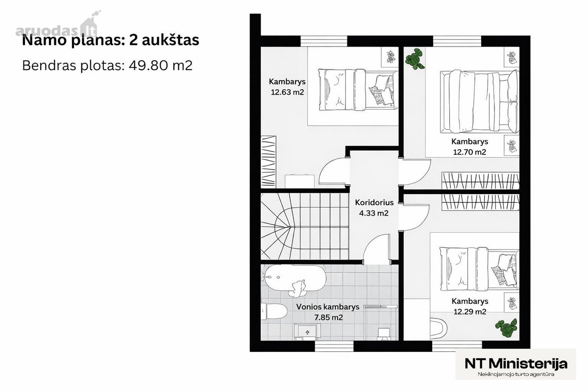 Parduodamas Individualus Namas Su Garažu Ir - nuotraukos Nr. 18