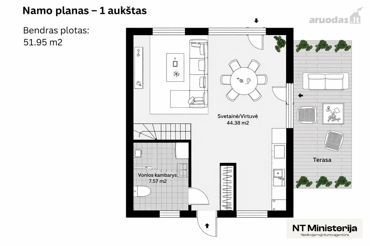 Parduodamas Individualus Namas Su Garažu Ir - nuotraukos Nr. 10
