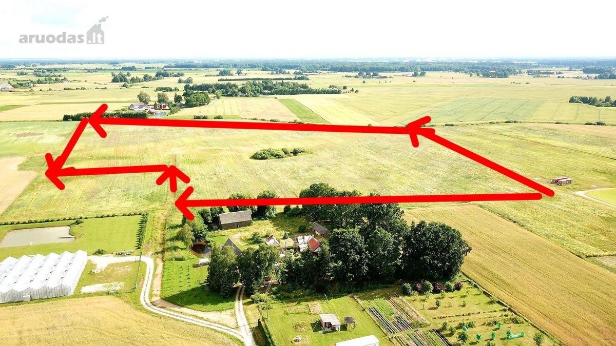 Parduodamas 9,5 ha sklypas su sodyba2,3h - nuotraukos Nr. 3