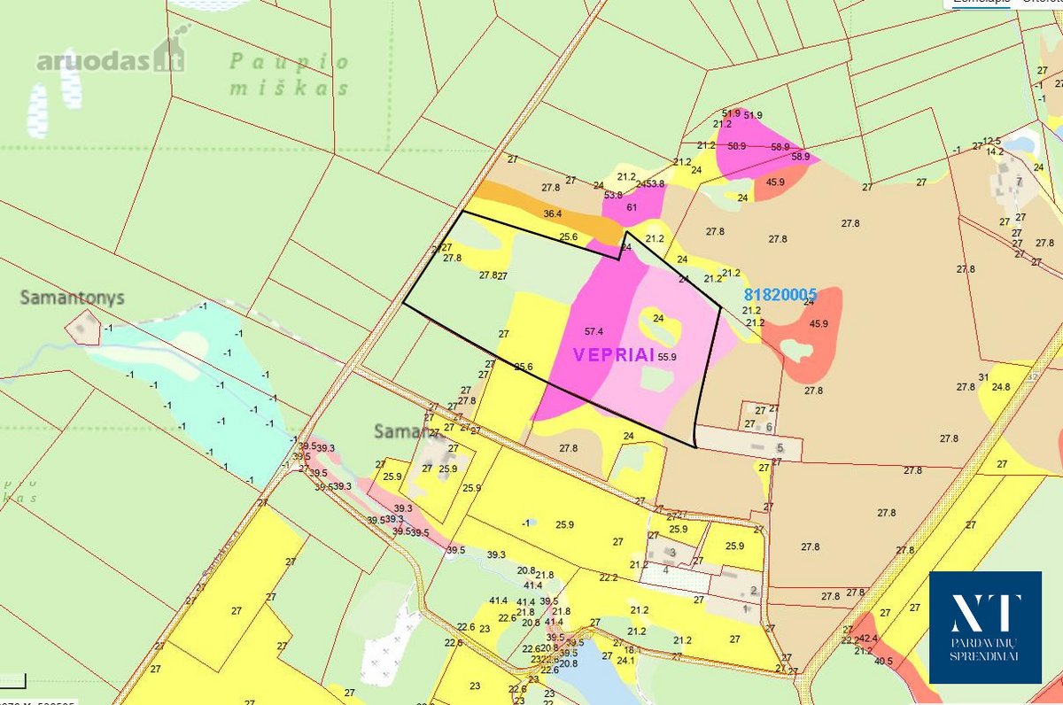Parduodamas 9.26 ha žemės ūkio su mišku - nuotraukos Nr. 6