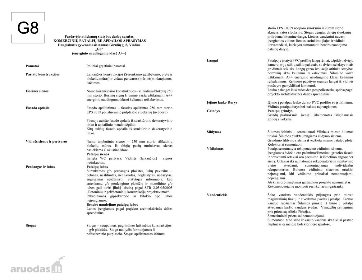 Naujos Statybos Butų Projektas Pašilaičiuose - nuotraukos Nr. 6