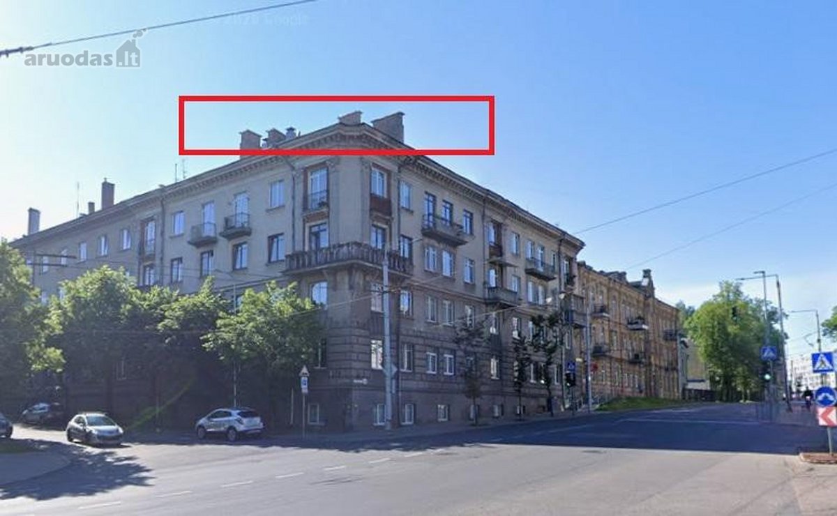 Parduodu 49,24 m2 neįrengtos palėpės dalį, iš