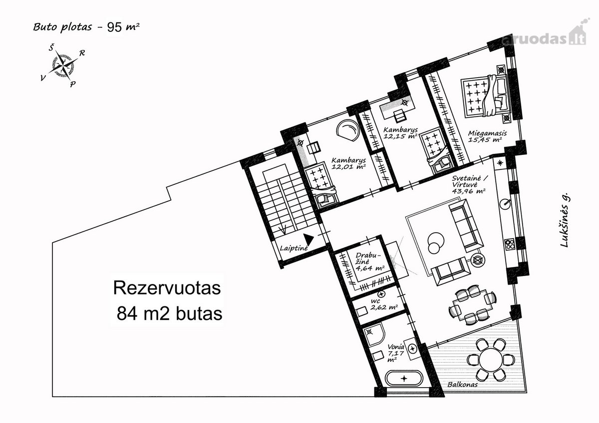 Dėl savo geros, patogios lokacijos bei - nuotraukos Nr. 24