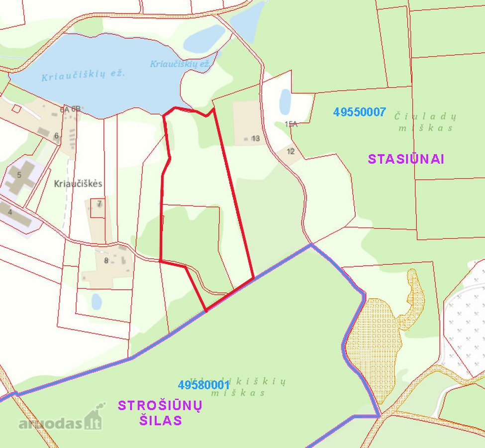 Parduodamas 3 sklypų žemės plotas Kriaučiškių - nuotraukos Nr. 3