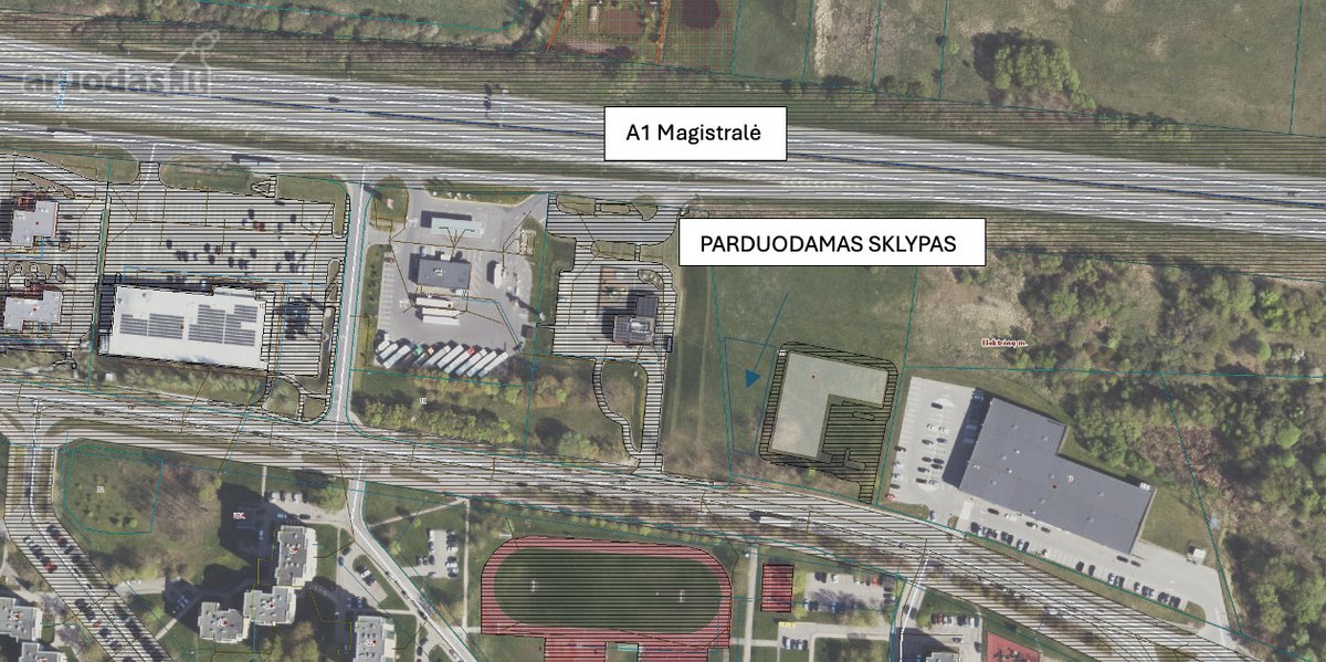Parduodamas komercinės paskirties sklypas