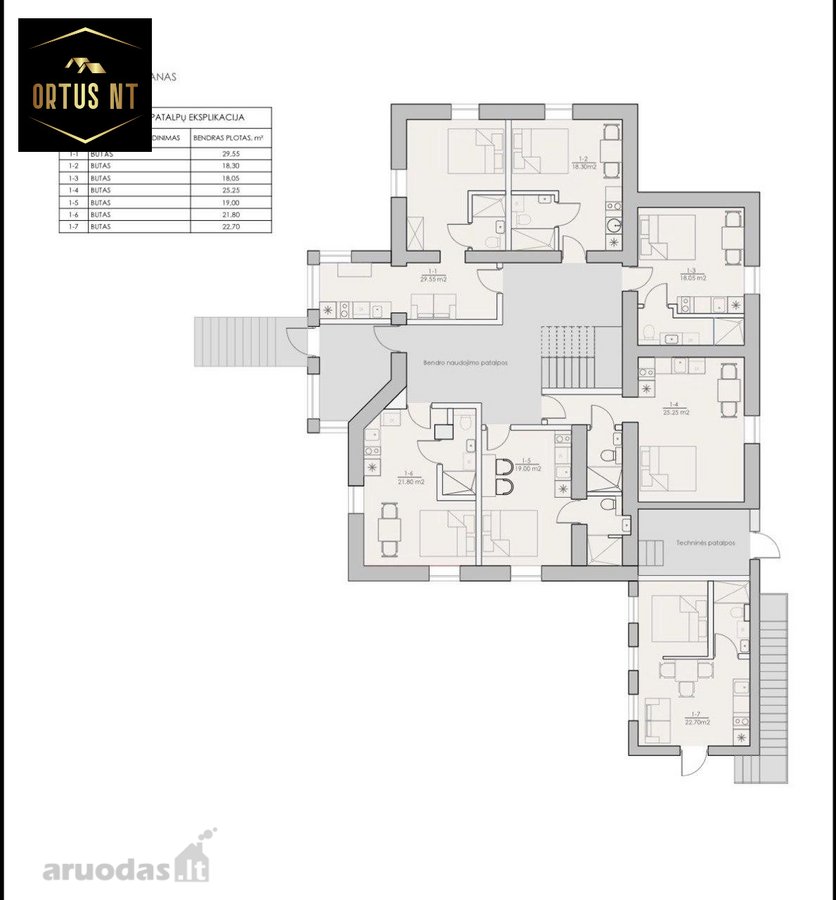 Liko tik 5 apartamentai iš 16 – rezervacijos - nuotraukos Nr. 12