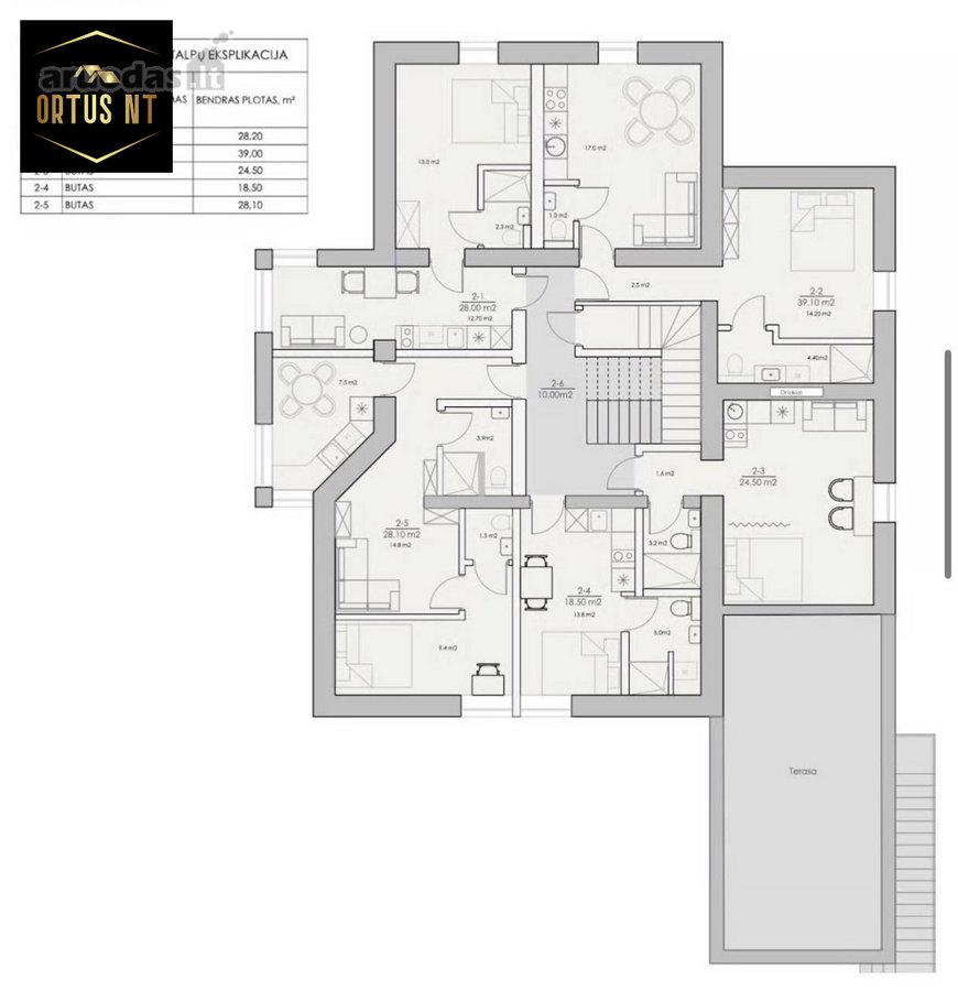 Liko tik 5 apartamentai iš 16 – rezervacijos - nuotraukos Nr. 14