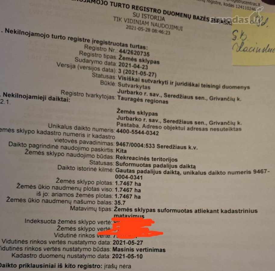 Prie šio sklypo priklauso dar 70 arų sklypas - nuotraukos Nr. 2