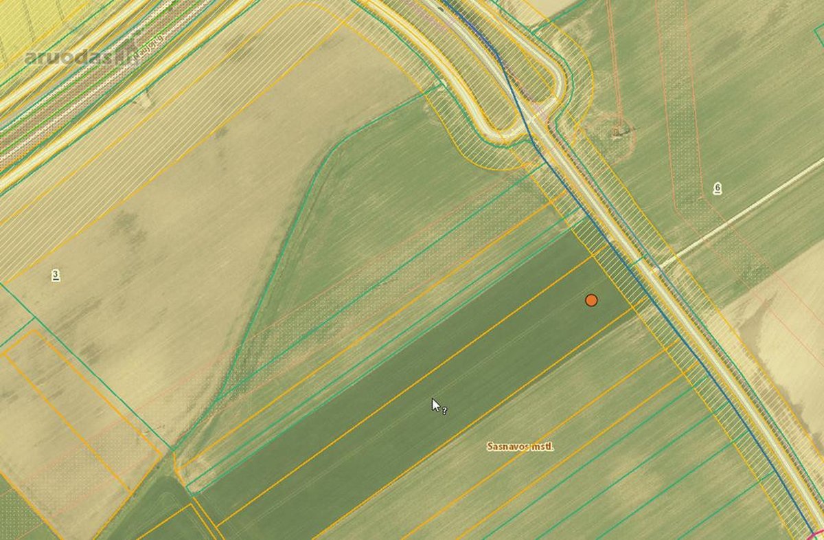 Parduodamas 1,3500 ha žemės ūkio paskirties