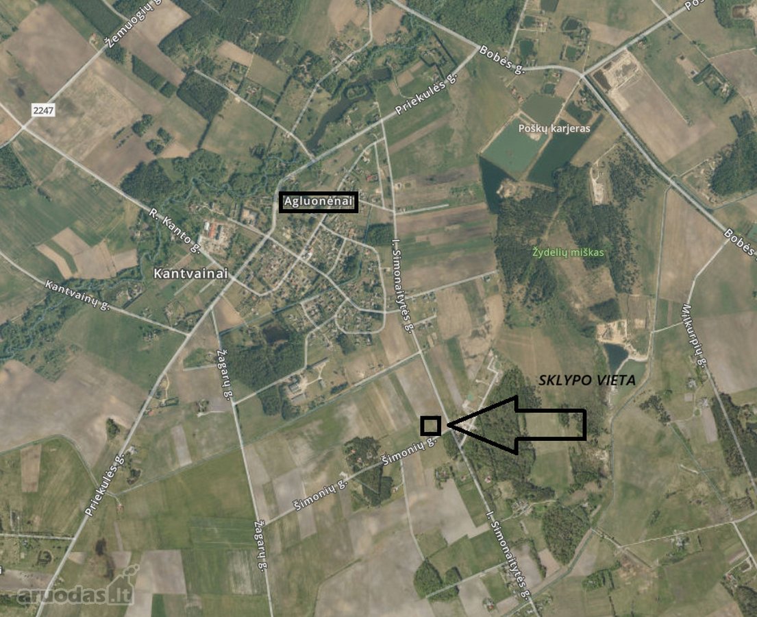 Parduodamas 25 Arų Sklypas Agluonėnuose, Ievo