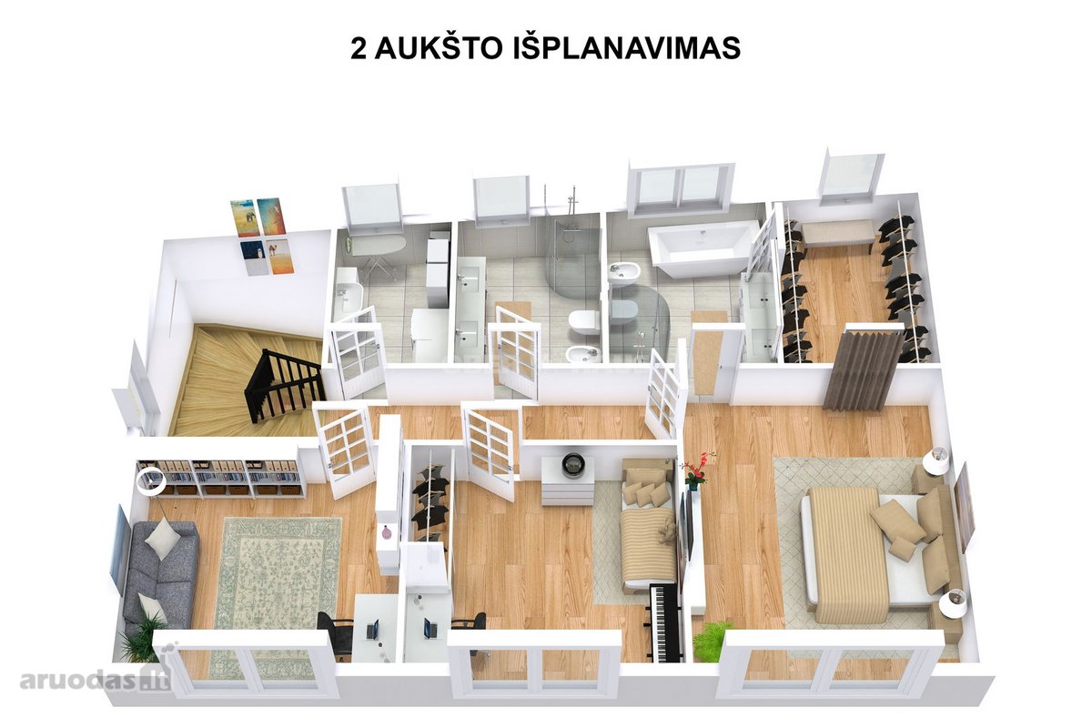 Išskirtiniai namai gyvenimui prestižiniame Žvėryne - nuotraukos Nr. 21