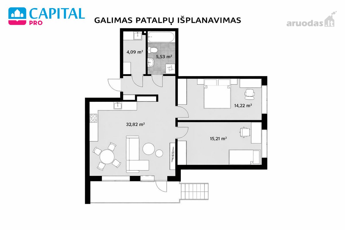 Parduodamos strategiškai patrauklios, 71,87 - nuotraukos Nr. 24