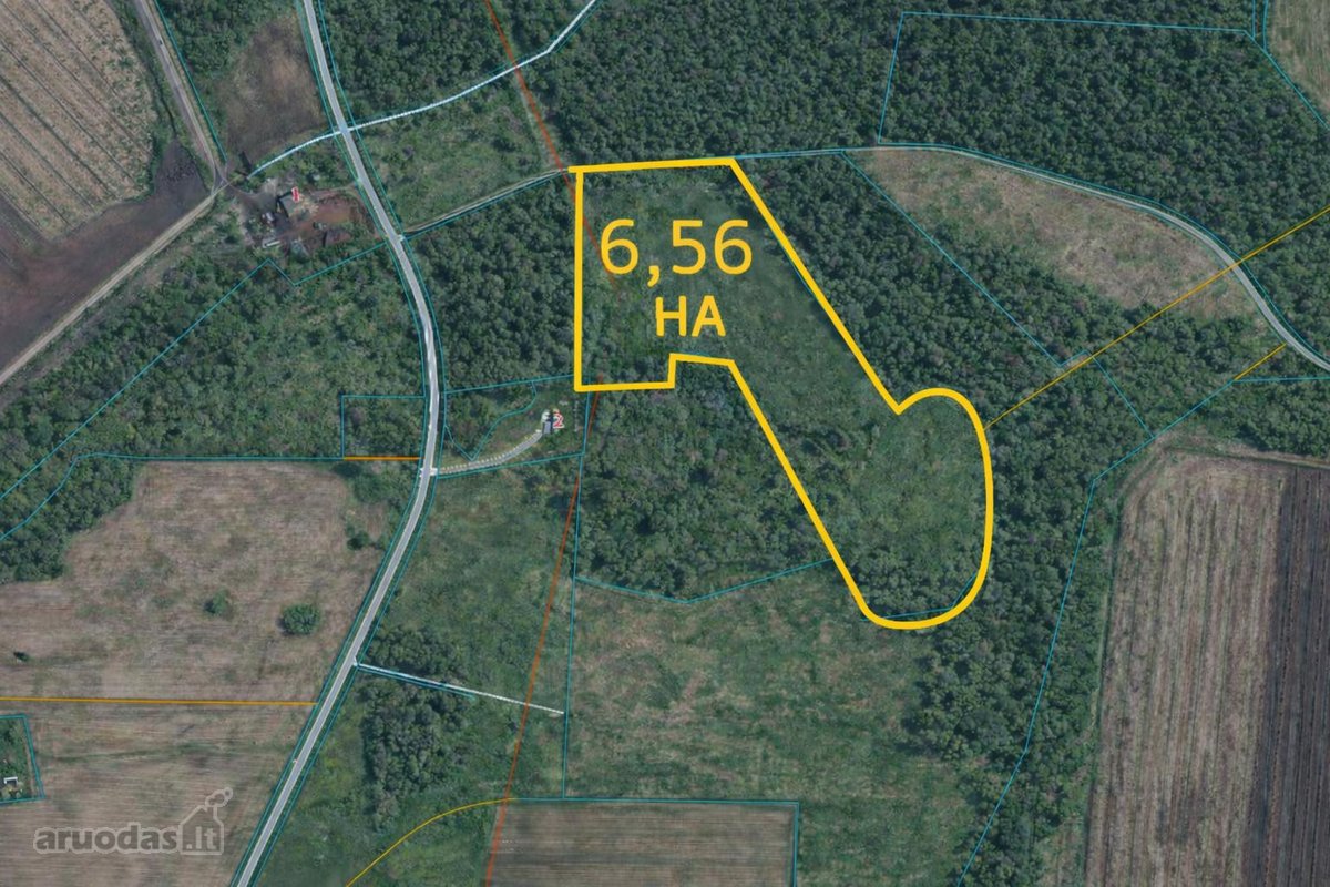 Parduodamas 6,56 ha žemės ūkio ,