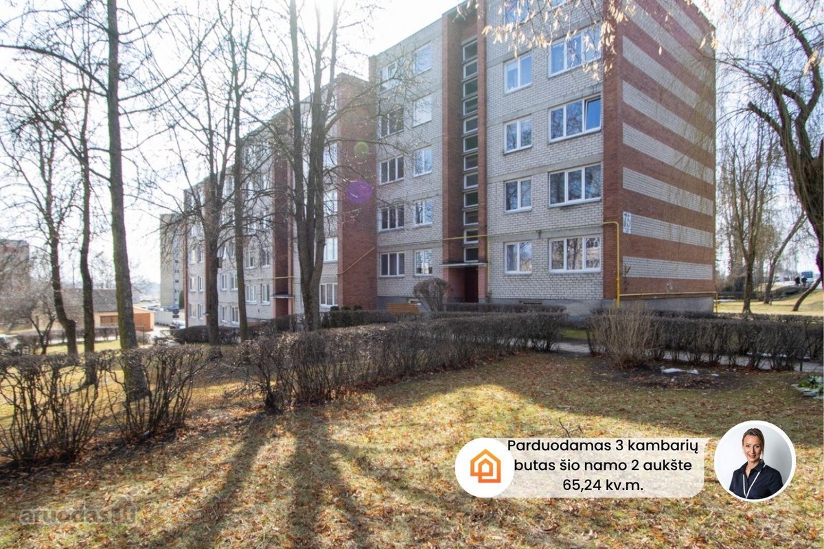 Parduodamas šviesus ir jaukus 3 kambarių