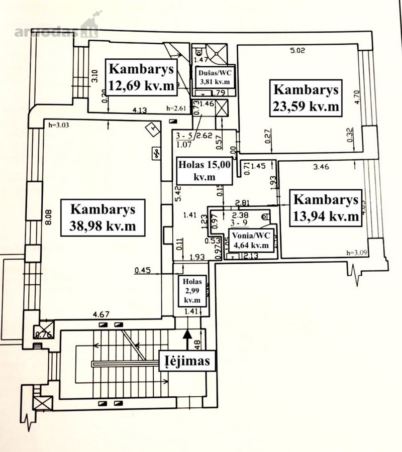 Parduodamas Išskirtinis 4 Kambarių Butas - nuotraukos Nr. 42