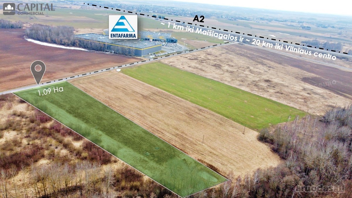 Parduodamas 1,09 Ha Pramonės Ir Sandėliavimo - nuotraukos Nr. 4