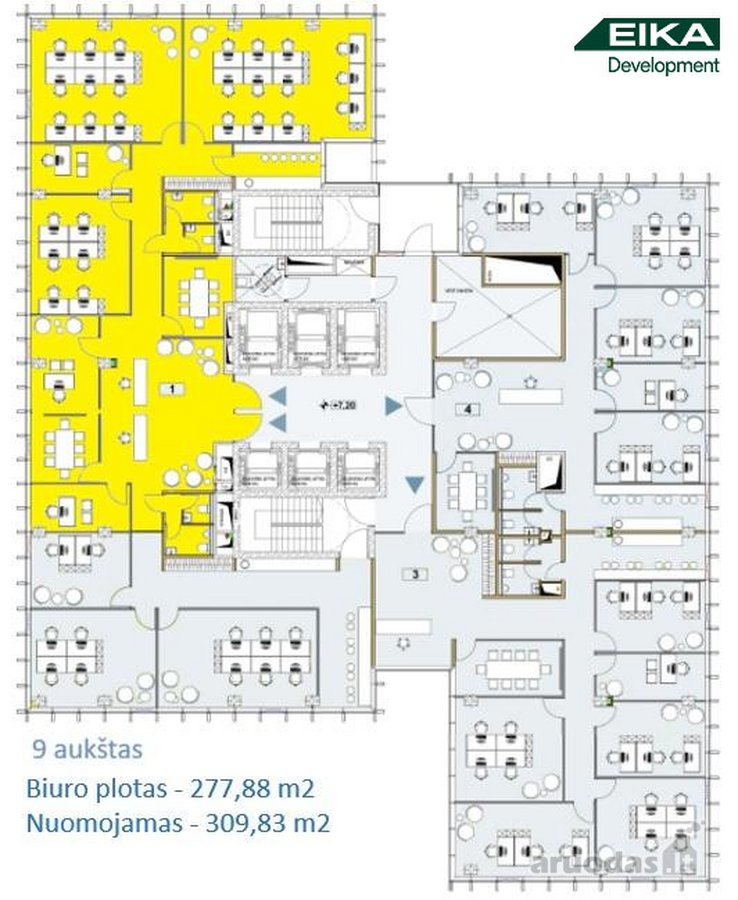 Išnuomojamos patalpos A+ klasės Flow verslo - nuotraukos Nr. 7