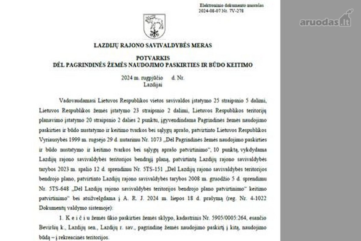 Parduodamas rekreacinės paskirties 50 arų - nuotraukos Nr. 8