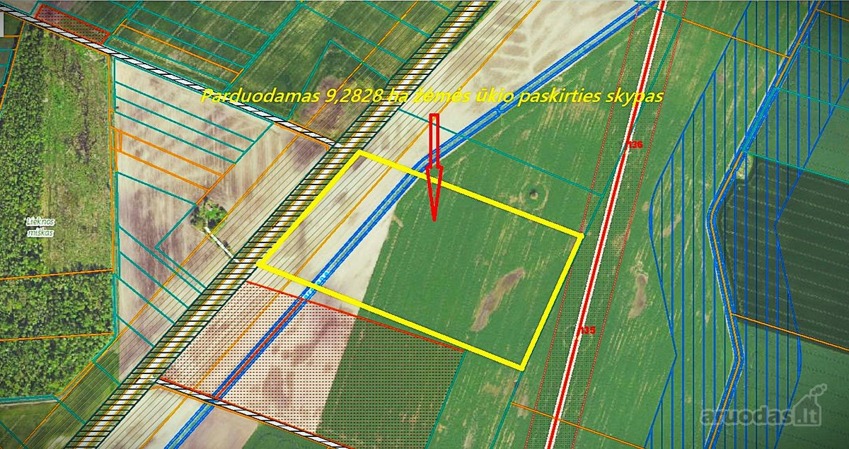 13,9242 ha ploto žemės ūkio paskirties sklype