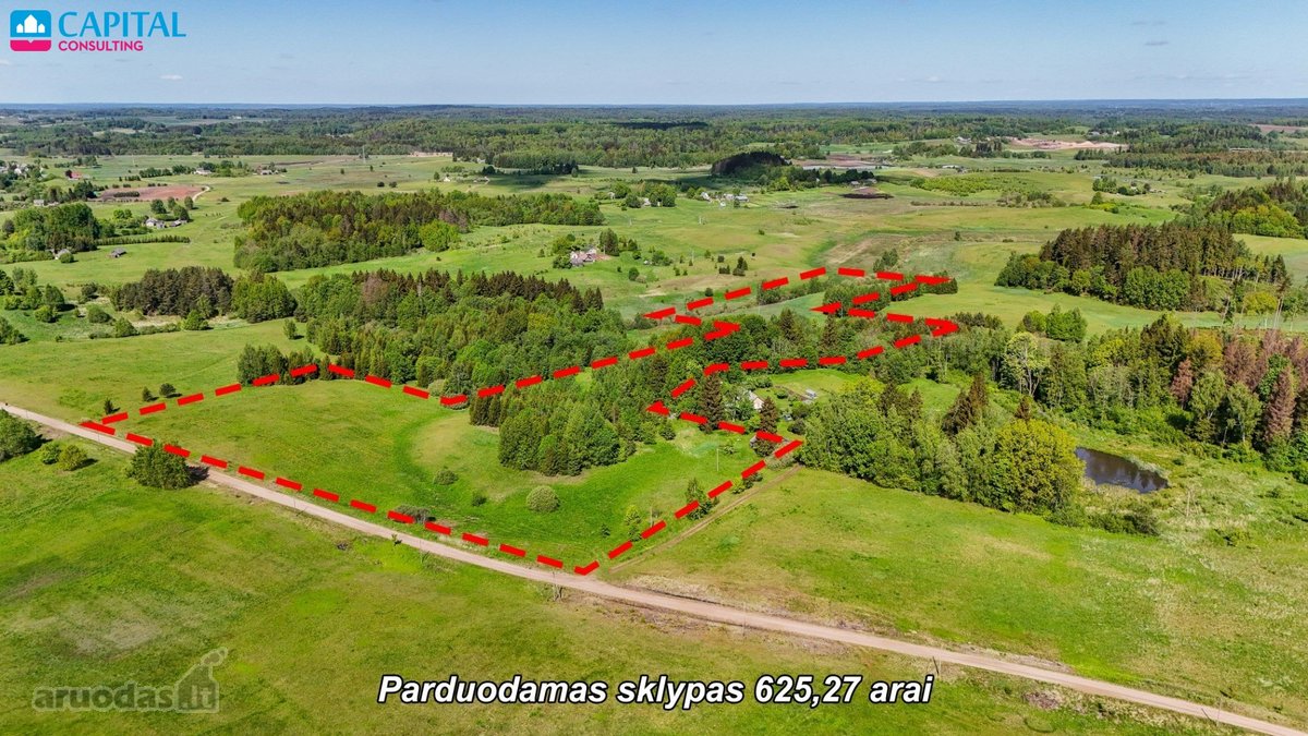 Parduodamas 625,78 arų žemės sklypas