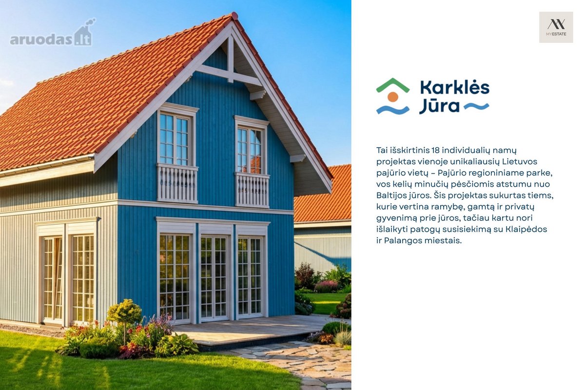 Parduodamas Namas Projekte „Karklės Jūra“ –