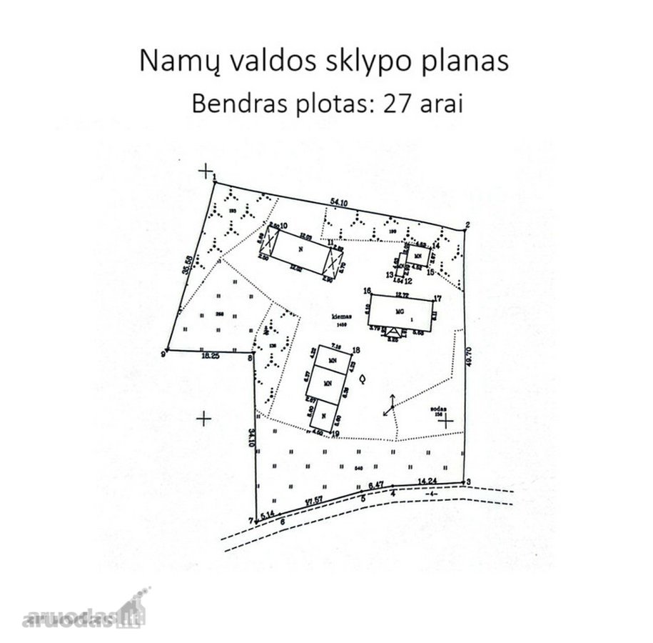 Erdvus Žemės Sklypas Su Statiniais Jūsų - nuotraukos Nr. 12